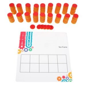 Counting to Ten Dry Erase Mats and Counters - Set of 24