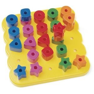 Stacking Shapes Pegboard - 25 Pieces