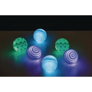 Light Up Tactile Glow Spheres - Set of 6